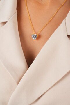 Celestial Heart (Gold) – 925 Sterling Silver Necklace