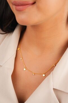 Cosmic Charm (Gold) – 925 Sterling Silver Necklace