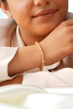 Regal Opulence (Gold) – 925 Sterling Silver Bracelet