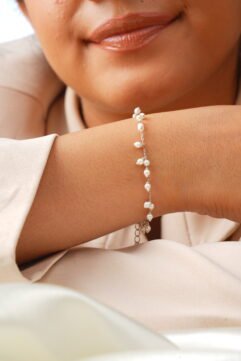 Pearl Cascade – 925 Sterling Silver Bracelet