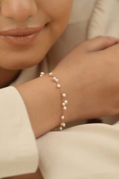 Pearl Cascade (Rose Gold) – 925 Sterling Silver Bracelet