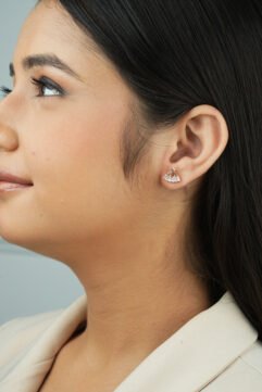 Rayne Burst (Rose Gold) – 925 Sterling Silver Earrings