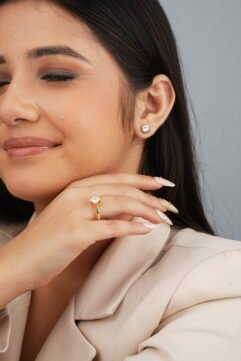 The Crystalline Knot (Gold) - 925 Sterling Silver Ring