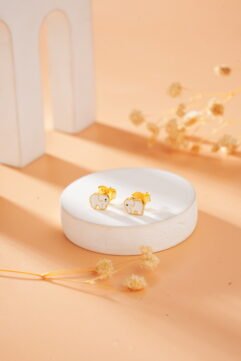 Lucky Trunk Studs (Gold) – 925 Sterling Silver Earrings