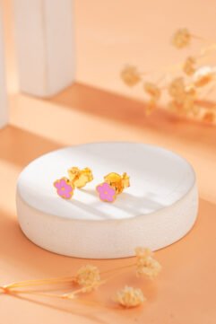 Candy Bloom (Gold) – 925 Sterling Silver Earrings